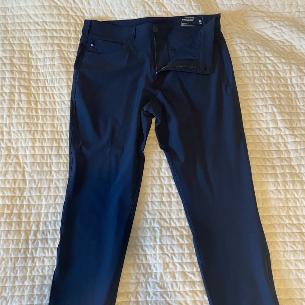 Mizzen + Main Men’s Slim Fit Helmsman Chino - 32x30 - Navy Blue